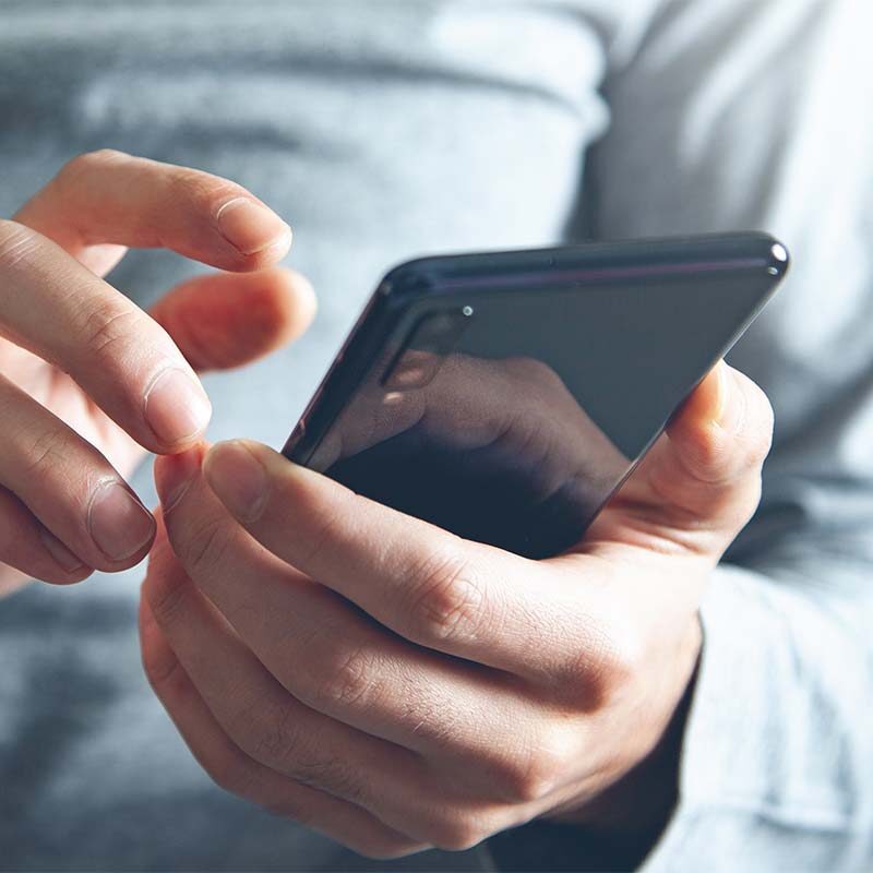 Person using a phone